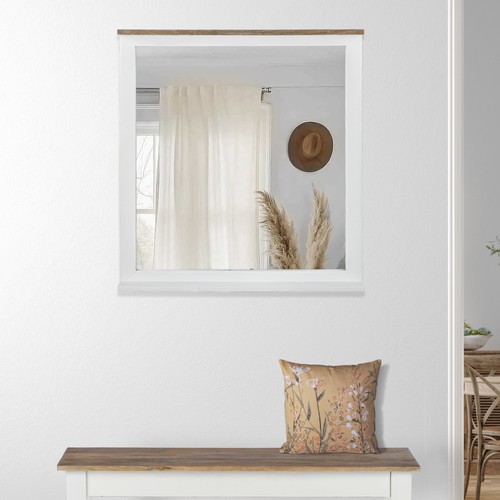 Miroir mural bois massif - , de