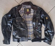 Belstaff Black Leather COUGAR Jacket Size Medium Jacket Jacket M Vintage