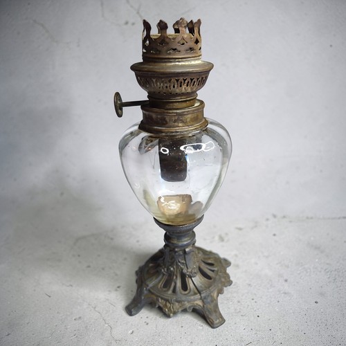 Lampe petrole ancienne - lampe, verre