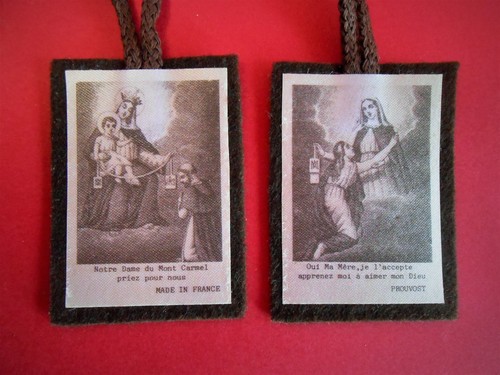 Scapulaire etoffe notre dame - scapulaire,