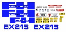Fiat-Hitachi EX 215 - W Adhesive Decals, Complete Kit