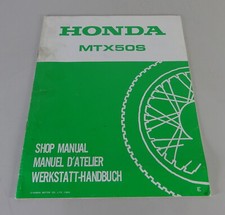 1984 Honda MTX 50S Workshop Manual / Workshop Manual Supplement