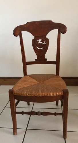 Chaise enfant paillé - , sans