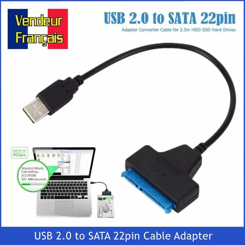 Câble adaptateur usb vers - câble,