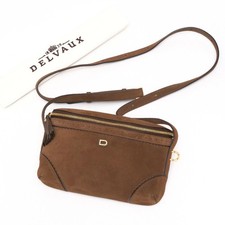 Delvaux Delvaux Shoulder Bag Delvaux Mini Bag Pochette Suede Leather Brand