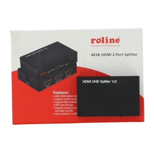Roline hdmi uhd splitter 1x2 - roline,