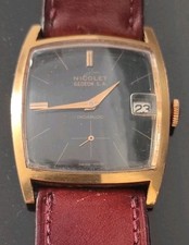 Montre Homme  Mécanique Nicolet Gédéon S.A Swiss Made fonctionne 