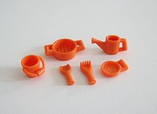 PLAYMOBIL (1505) CHILDREN - Orange Toy Lot for Sandbox & Sea Beach