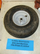 YARD-MACHINES MTD Briggs Stratton IC 15hp riding lawn mower front wheel rim tire