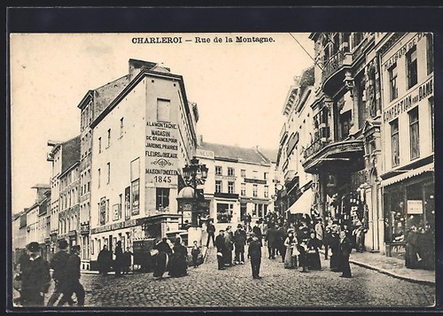 Cpa charleroi rue la - charleroi,, de