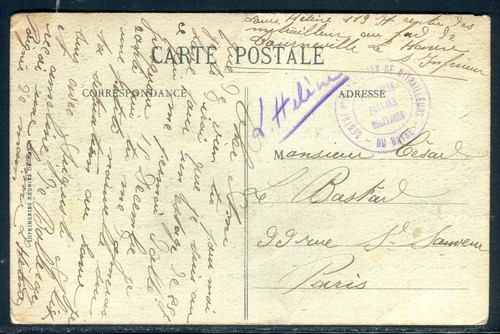 Cachet militaire sur carte