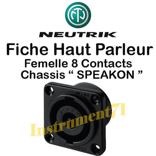 Fiche neutrik speakon haut - neutrik,