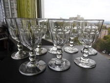 8 anciens verres à vin cristal de BACCARAT modèle GONDOLE cuisine ART de TABLE