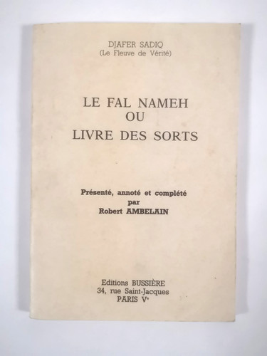Fal nameh livre - fal,