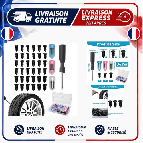 Kit réparation pneu voiture
