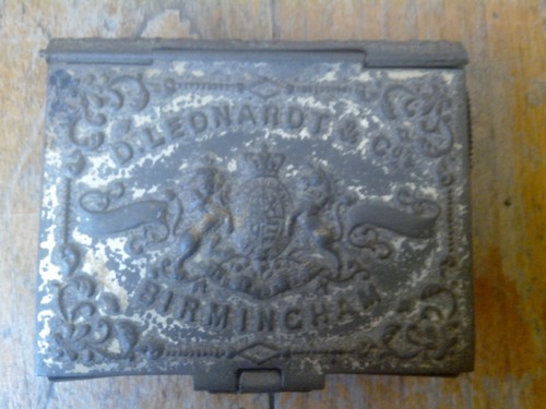 Antique empty box tin nibs - box,