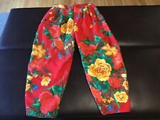Trottinette Paris Girls Pants 100%Cotton Red With? Sz 6 Years, France ?? 
