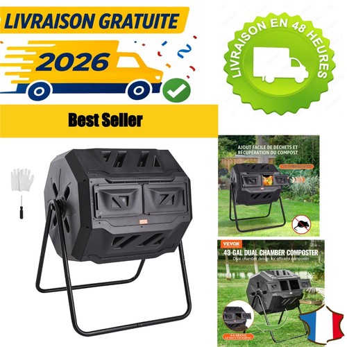Composteur rotatif vevor 162 - composteur, 162,7