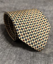 E. Marinella Vintage 100% Silk Tie Paisley Foulard Floral. Classic width. 