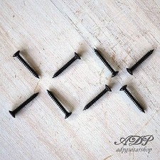8 VIS Noir 2.5 x 15mm pour Contours micros style Gibson et passe cordes