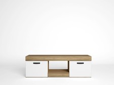 Meuble TV Blanc et Bois