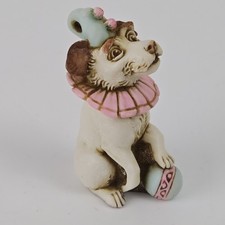 David Lawrence Clown Dog Jester Figure, 2006, Signed, Harmony Kingdom 2.25" Tall