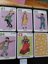 Playing card game 7 families TINTIN Hergé 1993 complete with box