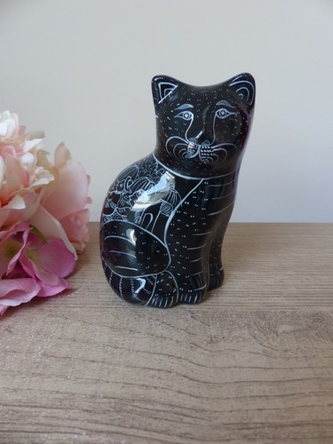 Figurine chat poterie - figurine, en