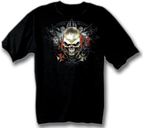 Shirt tribal skull pour - t-shirt,