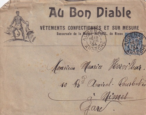 Enveloppe pub 1894 au bon - 🦬enveloppe,
