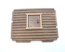 PLAYMOBIL (O2138) ZOO - wall with window 10 cm H wooden cabin zoo children 3638