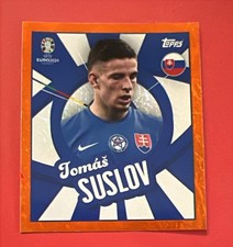 TOPPS EURO 2024 PARALLEL STICKERS PARALLEL SWISS ORANGE SUSLOV SVK PTW (B22