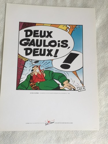 Sérigraphie astérix fils - astérix, le