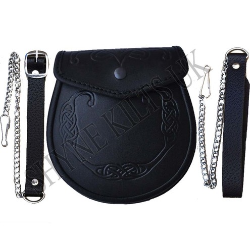 Norman sporran cuir - sporran, en