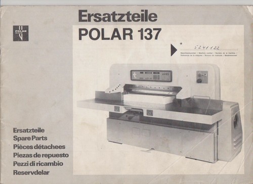 Massicot polar 137 manuel - polar, 137 manuel