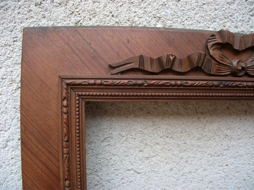Cadre xixème bois sculpté - en,