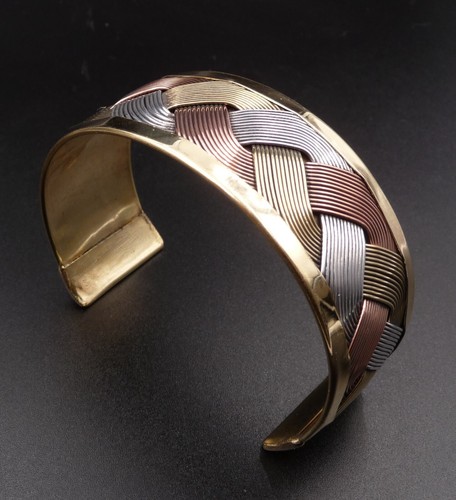 Bracelet cuivre tressé 3 - bracelet,