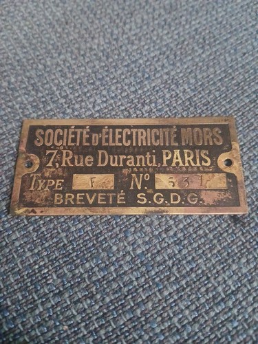 Brass plate societe - ,