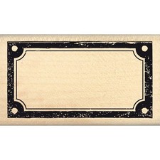 FD214039 Tampon Scrapbooking Étiquette Unique Beige 4 x 7 x 25 cm