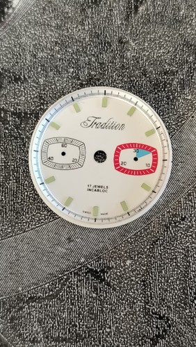 Cadran chronographe tradition - cadran,