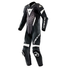 Dainese Laguna Seca 6 1tlg. Combinaison Cuir de Moto ( Noir/Blanc/Anthracite) T