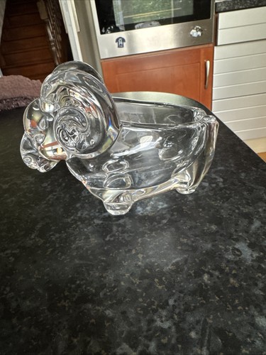 Cendrier bélier cristal de - en,