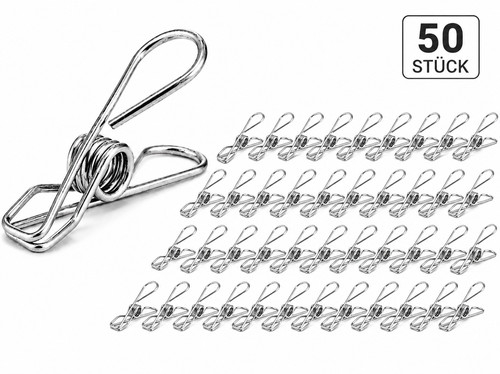 50x pince linge acier - 50x,