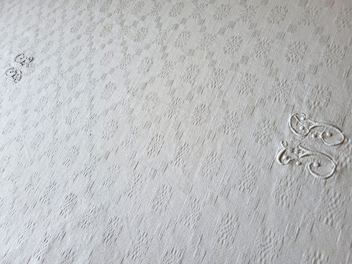 N12 ancienne nappe lin et - n12,