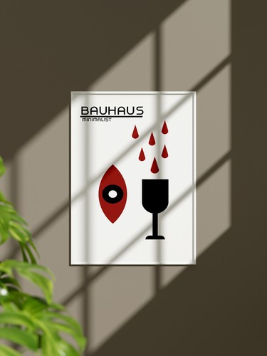 Affiche bauhaus minimaliste - bauhaus,