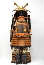 Japanese Armor Yoroi Kabuto Mempo Samurai Retro Vintage Full Set Iron F/S Japan