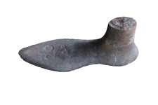 Ancien pied de cordonnier en fer forgé