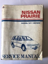 Nissan Prairie Service Manual Factory Workshop Repair Nissan Original M11 Series