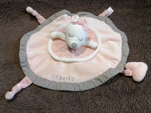 Doudou plat rond - , rose