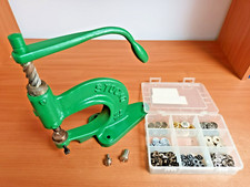 REFURBISHED PROFESSIONAL PRESSURE BUTTON PRESS FOR LEATHER CLOTHING
